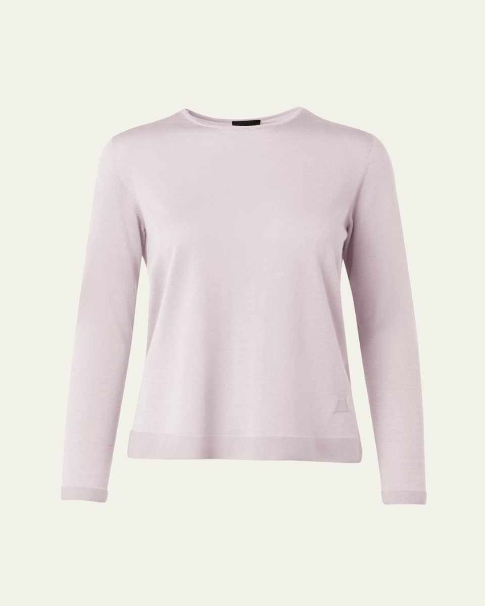 Fine Gauge Cashmere Silk Sweater